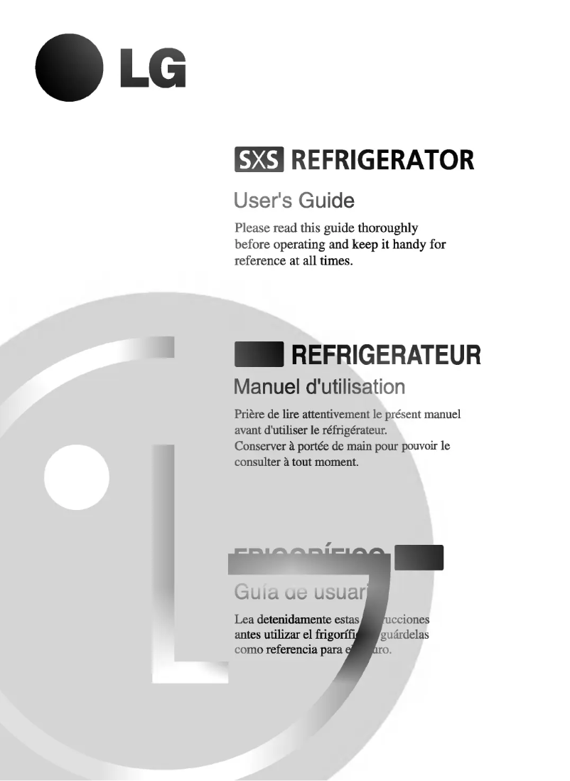 Imagen de la primera página del manual del dispositivo GR-B207GLZ
