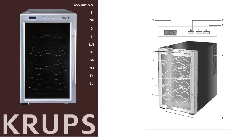 Página 1 del manual Manual de usuario Krups JC1008