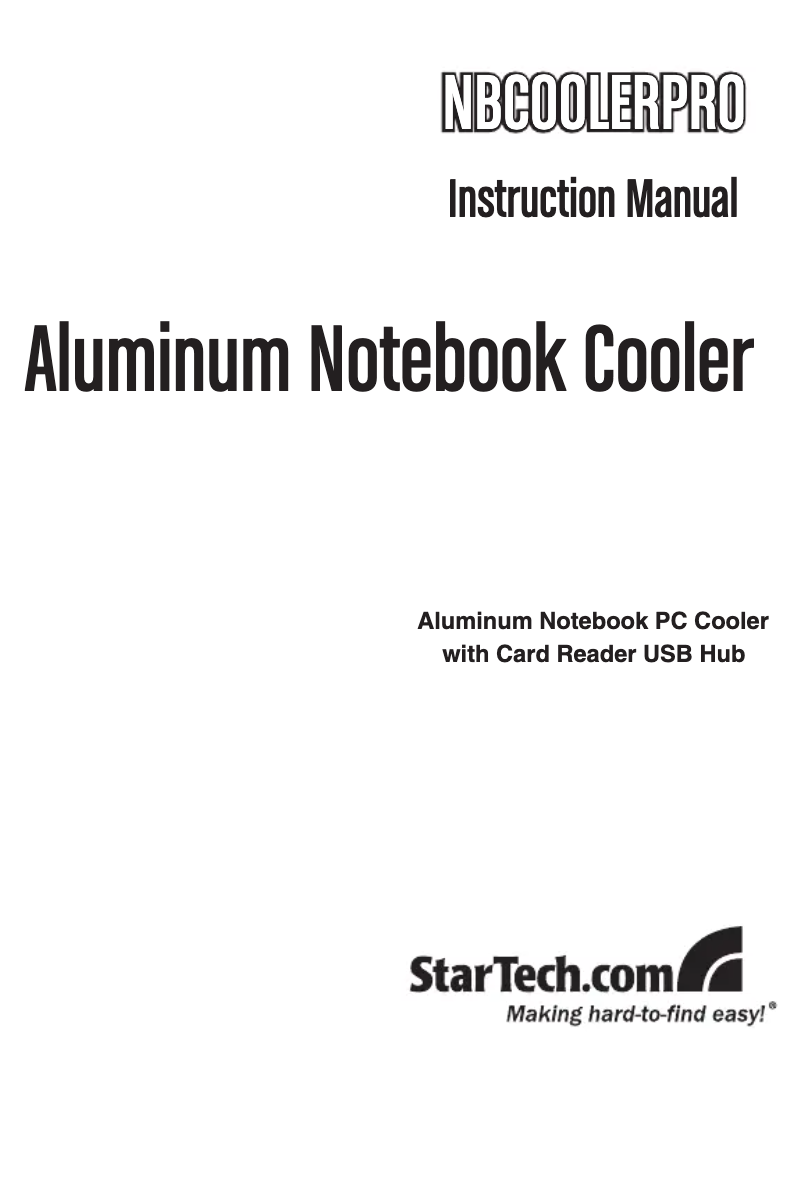 Imagen de la primera página del manual del dispositivo NBCOOLERPRO