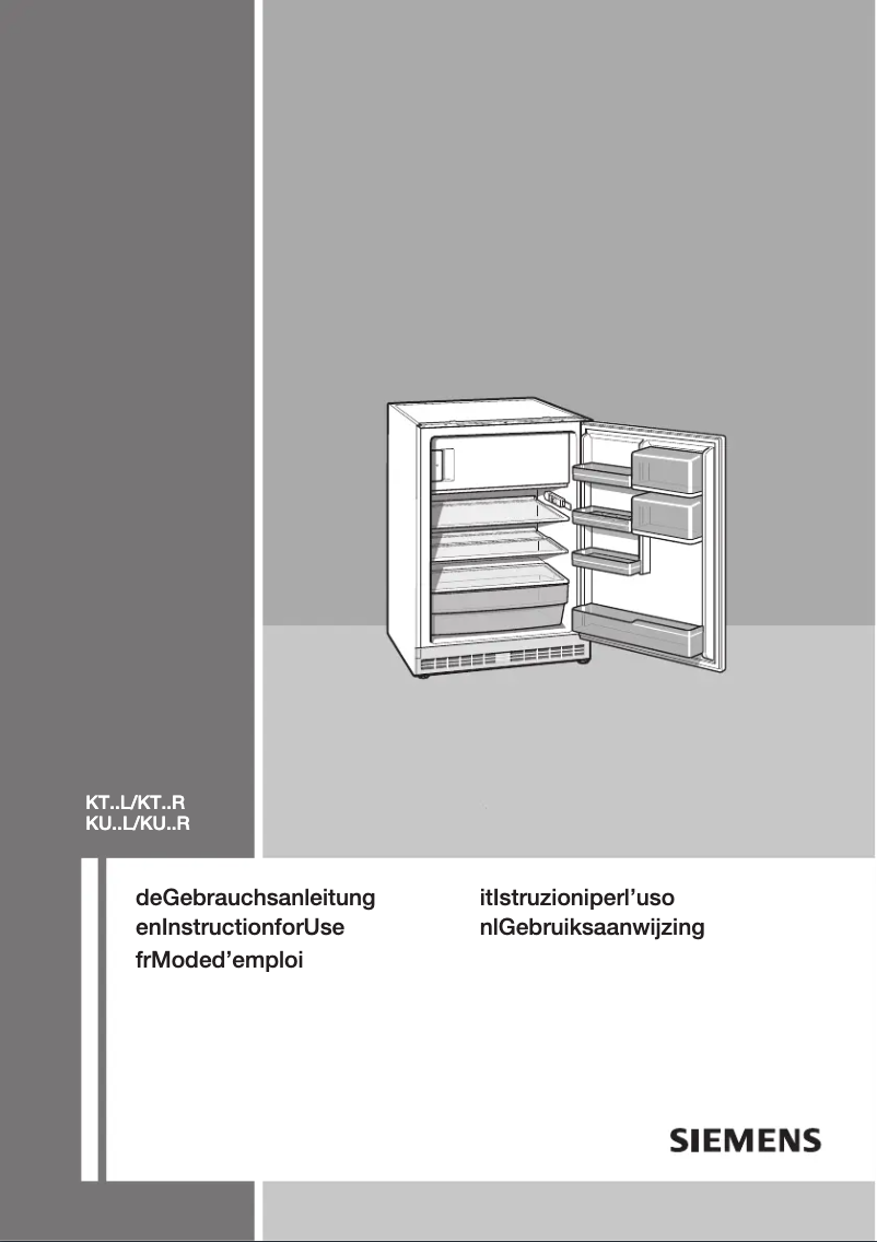Página 1 del manual Manual de usuario Siemens KU16LA41
