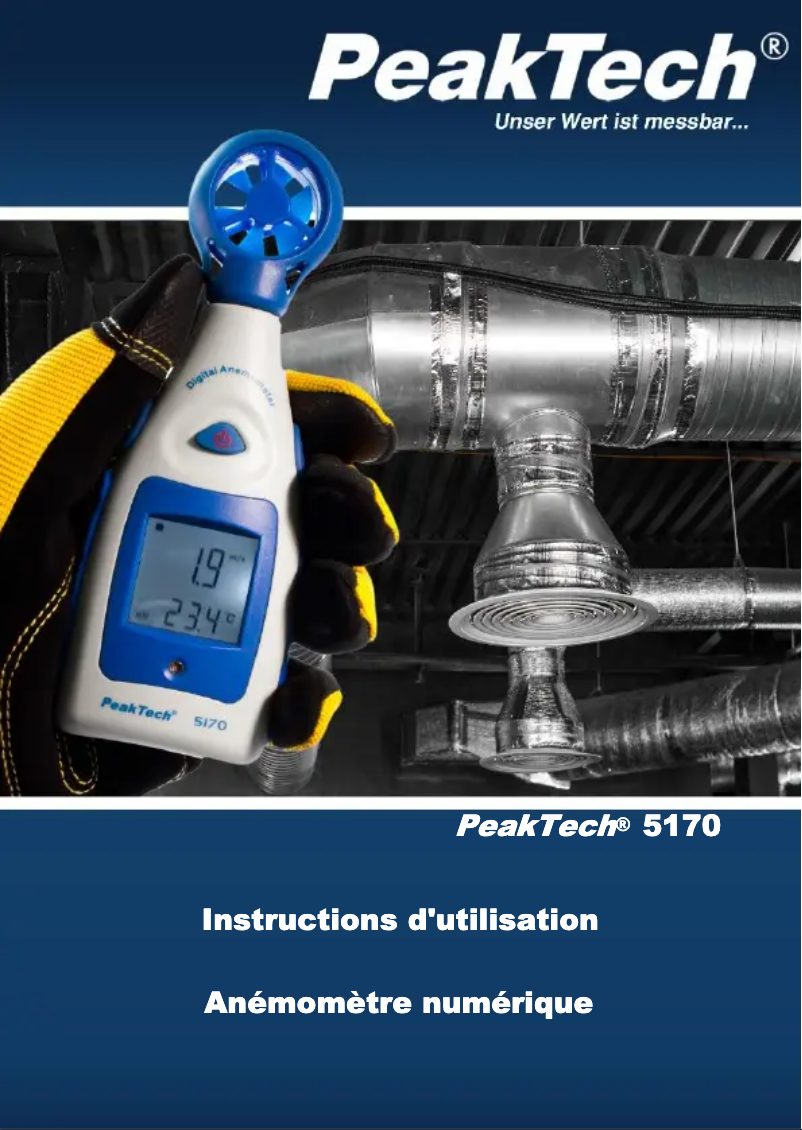 Página 1 del manual Manual de usuario PeakTech 5170