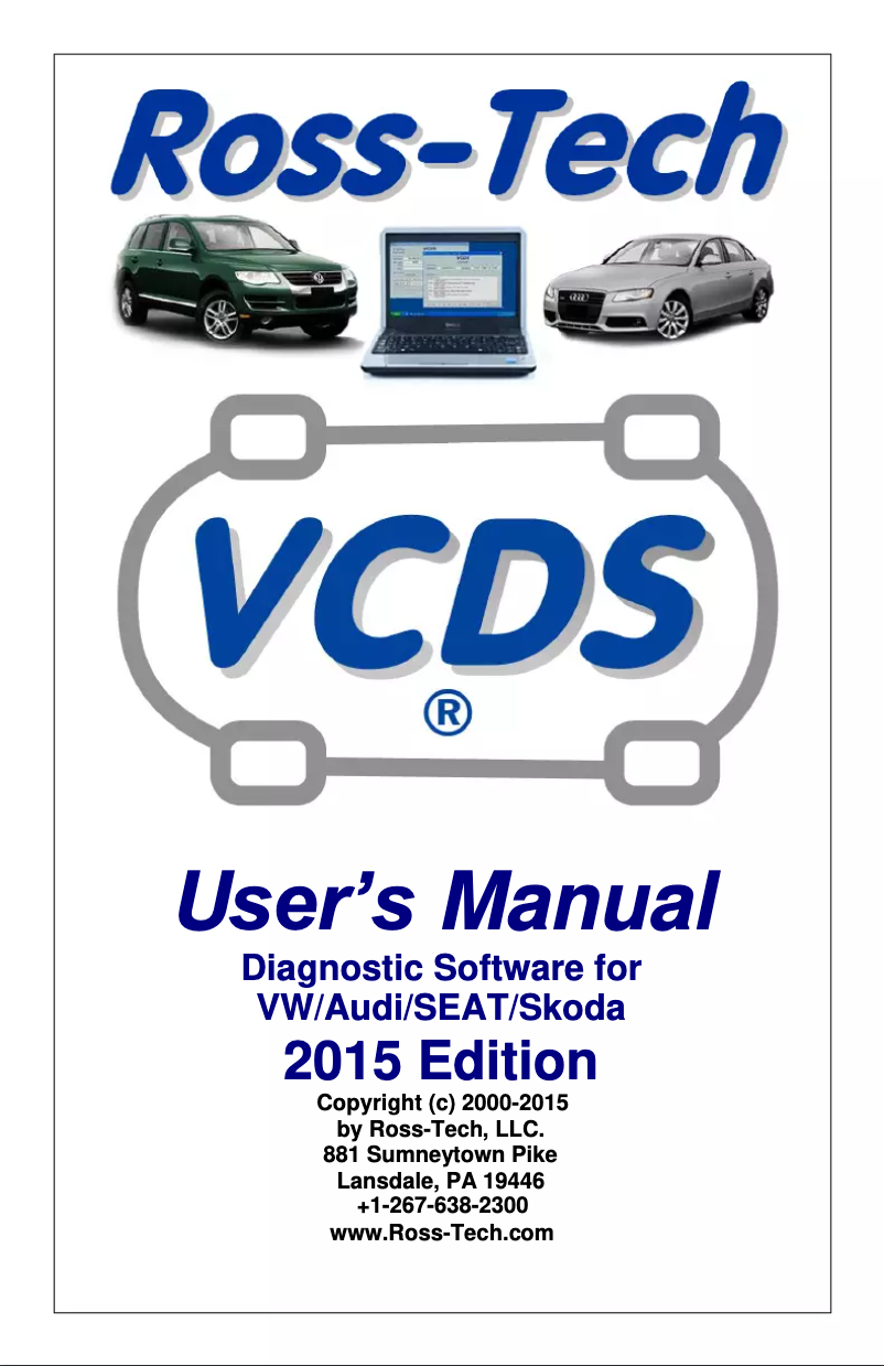 Página nº 1 - Manual de usuario Ross-Tech 80310