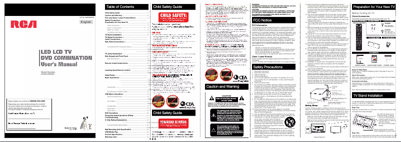 Página 1 del manual Manual de usuario RCA LED42C45RQD