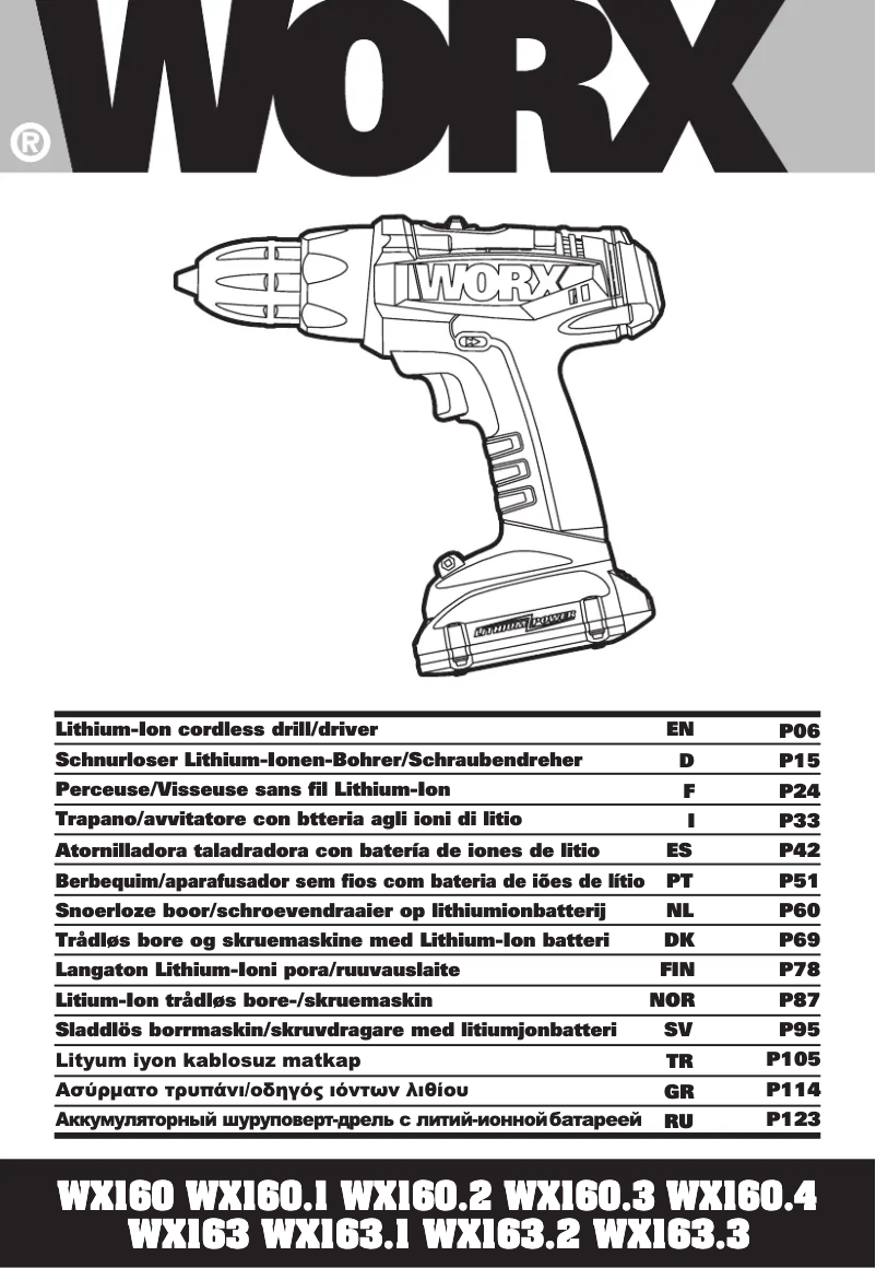Imagen de la primera página del manual del dispositivo WX160.4