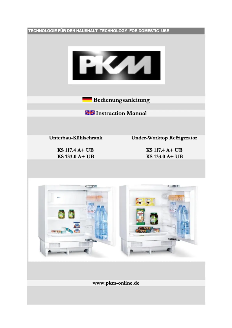 Página 1 del manual Manual de usuario PKM KS117.4A+UB