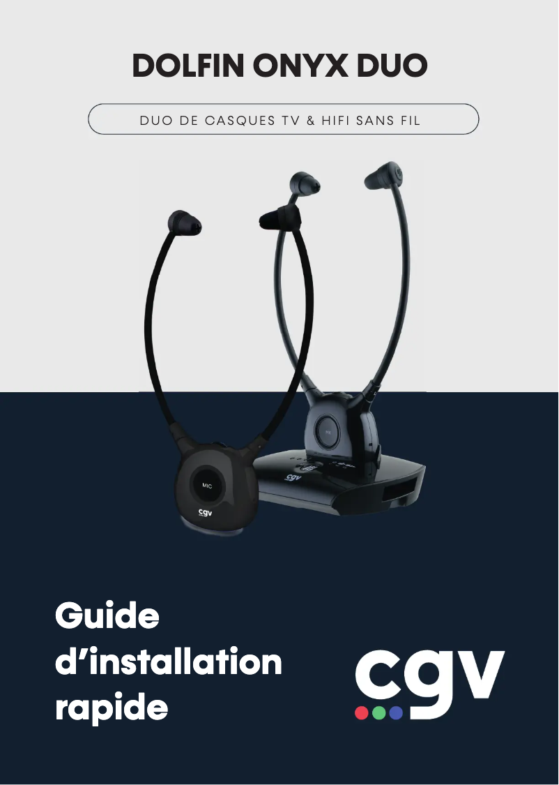 Página 1 del manual Manual de usuario CGV Dolfin Onyx Duo