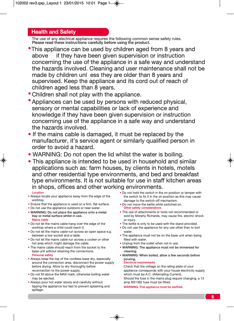 Imagen de la primera página del manual del dispositivo Retro 102010
