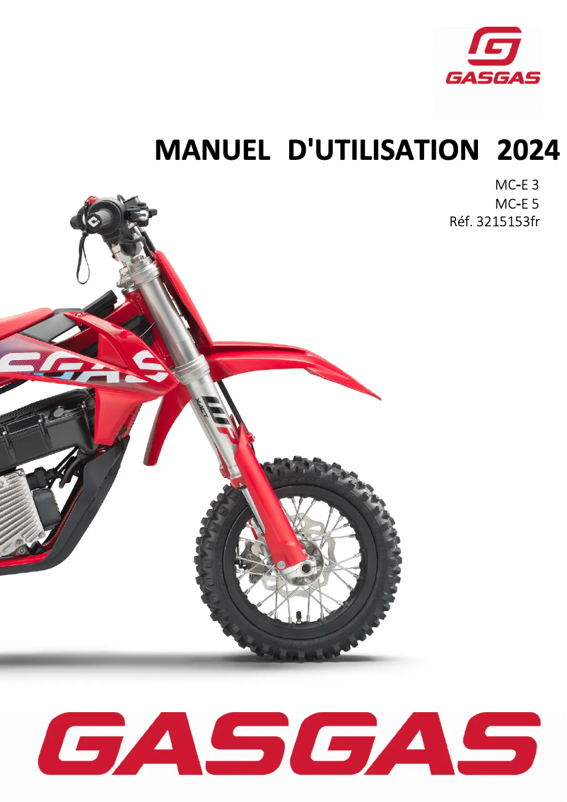 Página 1 del manual Manual de usuario GasGas MC-E 3 (2024)