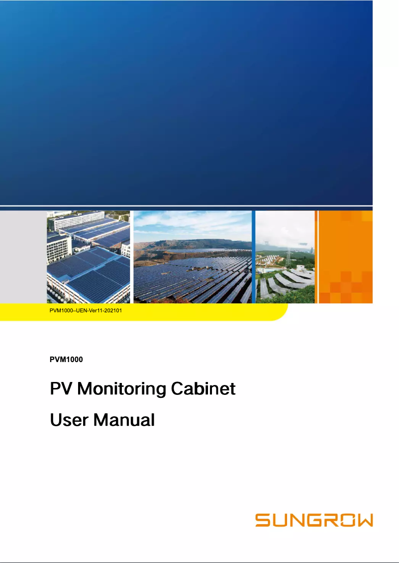 Imagen de la primera página del manual del dispositivo PVM1000