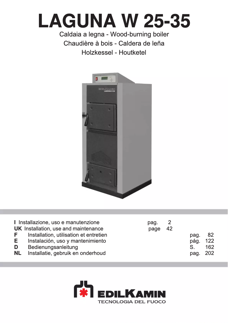 Página 1 del manual Manual de usuario Edilkamin LAGUNA W 25-35