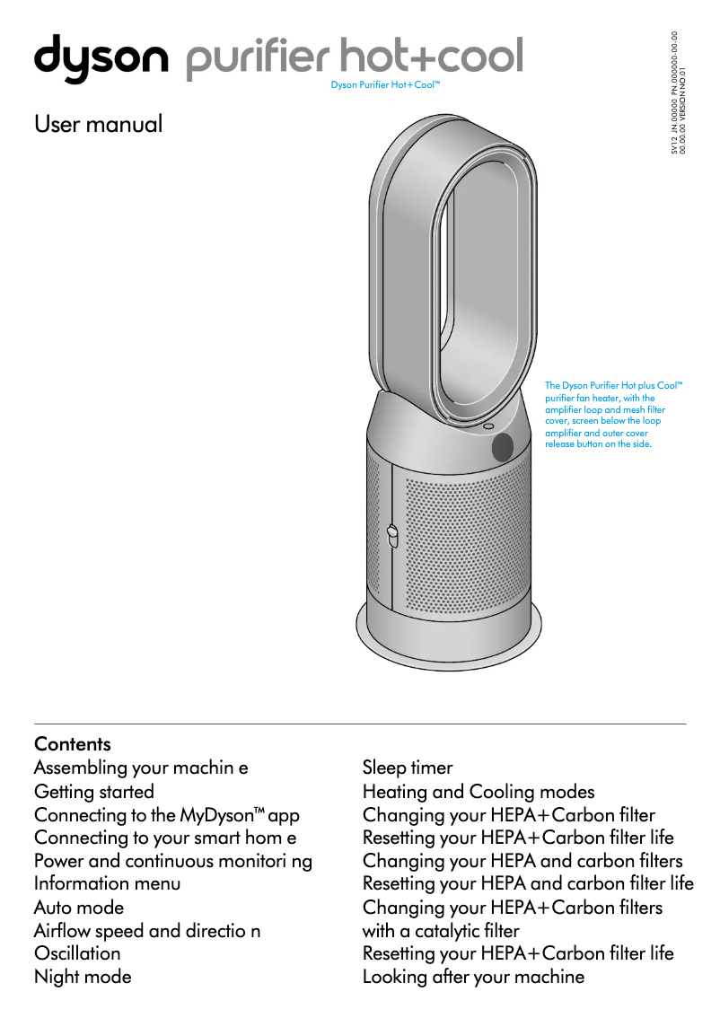 Página nº 1 - Manual de usuario Dyson Purifier Hot+Cool