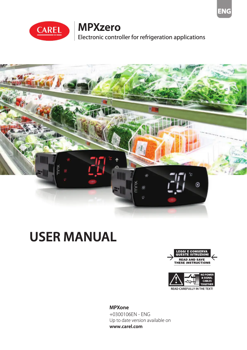 Imagen de la primera página del manual del dispositivo MPXzero