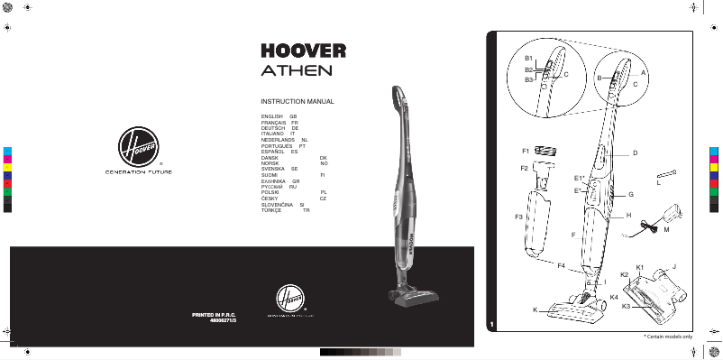 Página 1 del manual Manual de usuario Hoover Athen ATN 264 R