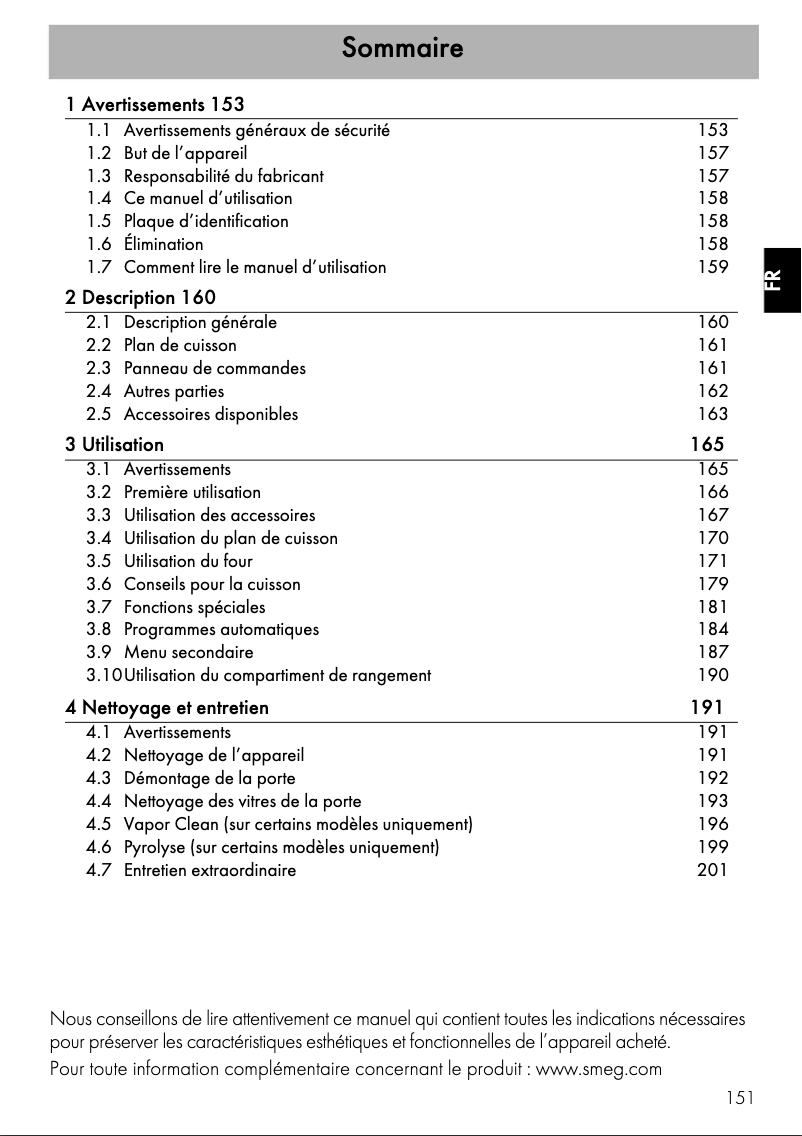 Página nº 1 - Manual de usuario Smeg CPF9GPR