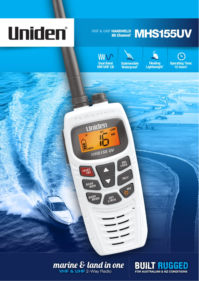 Imagen de la primera página del manual del dispositivo MHS157UV