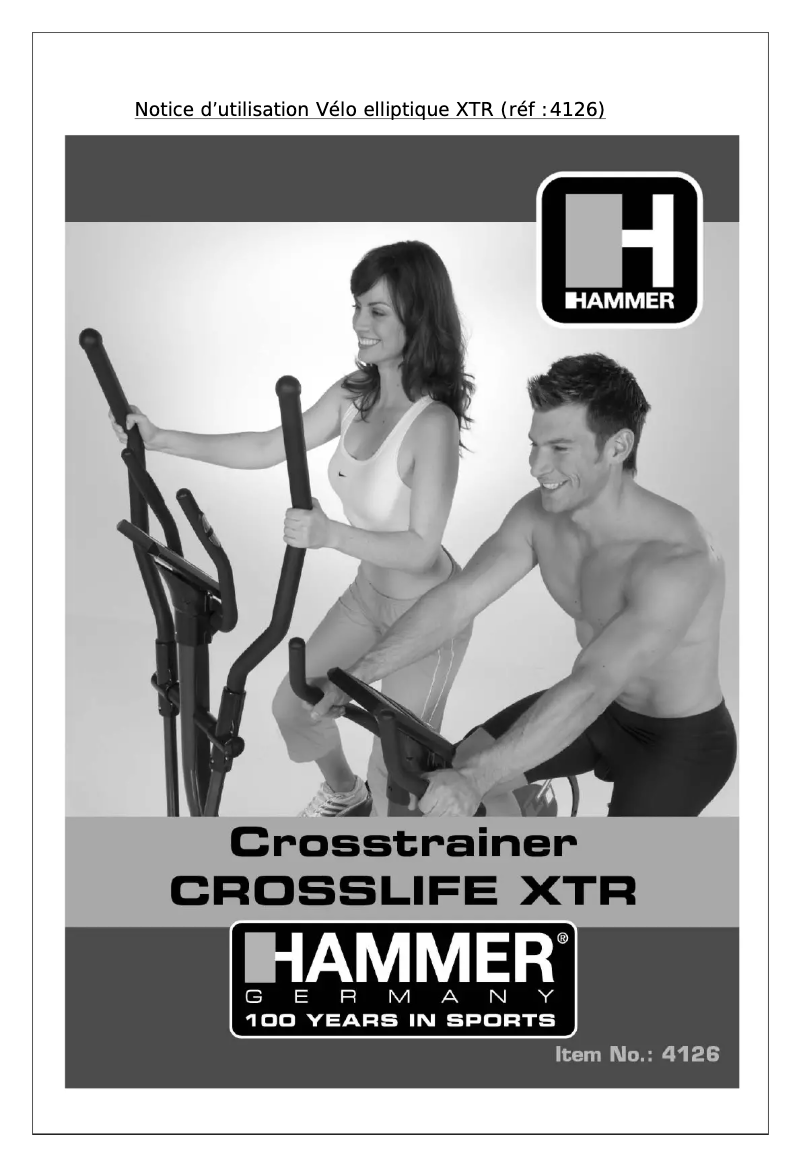 Página 1 del manual Manual de usuario Hammer Crosslife XTR 4126
