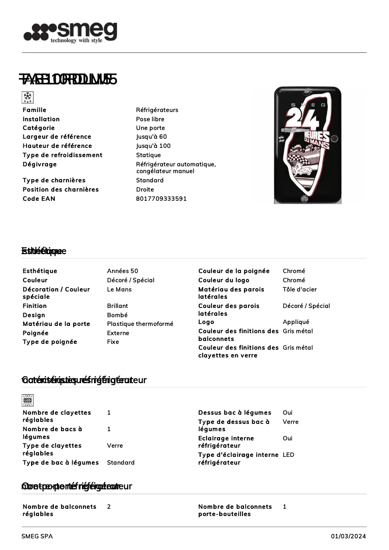 Imagen de la primera página del manual del dispositivo FAB10RDL