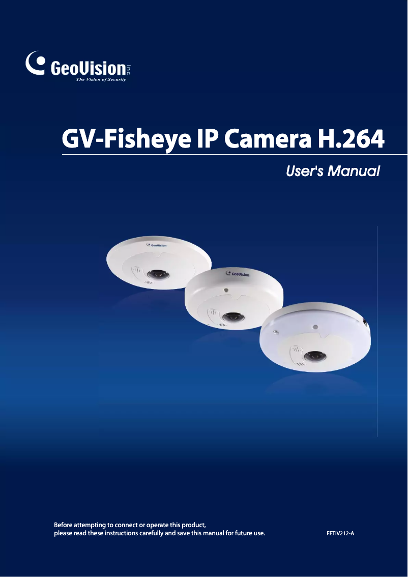 Imagen de la primera página del manual del dispositivo GV-FER521