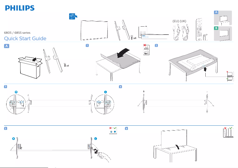 Imagen de la primera página del manual del dispositivo 43PFS6855