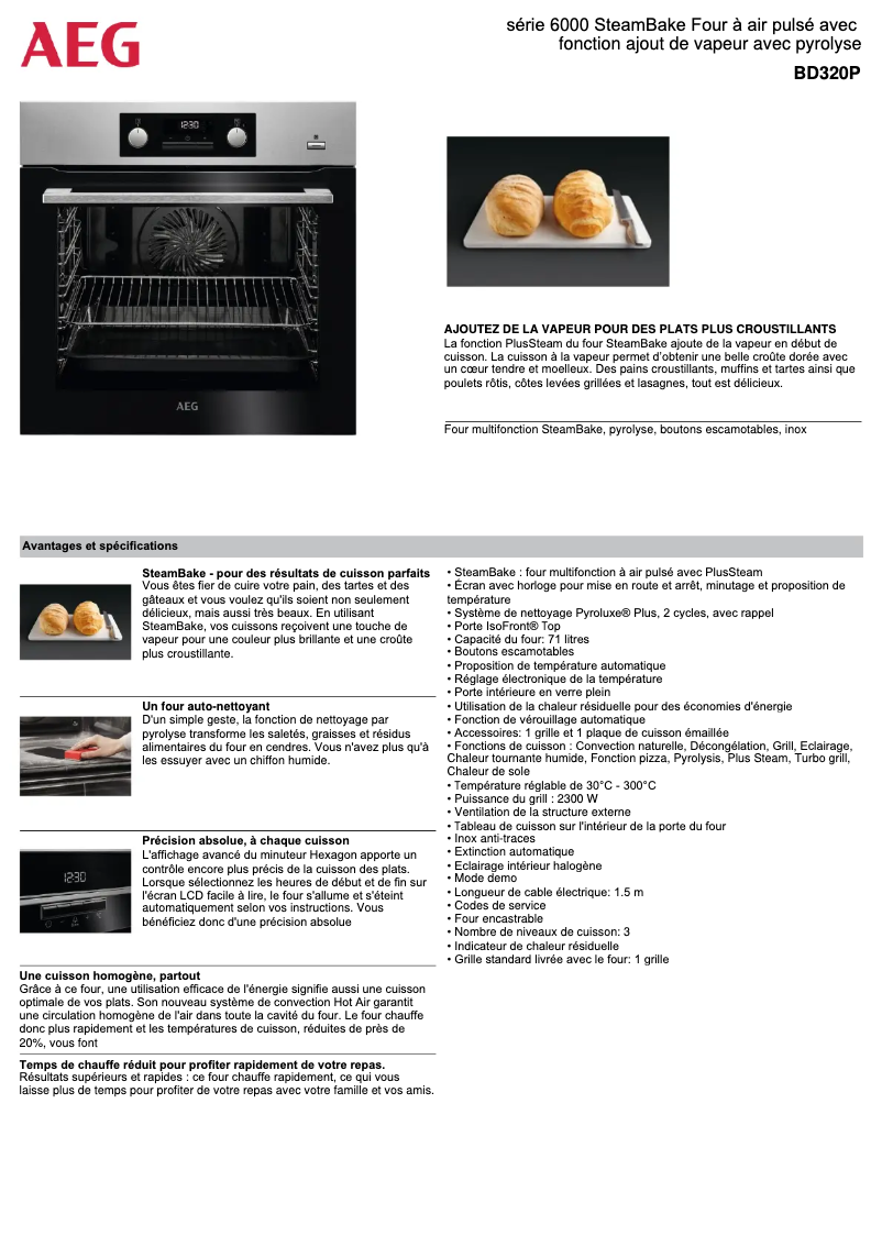 Imagen de la primera página del manual del dispositivo BD320P