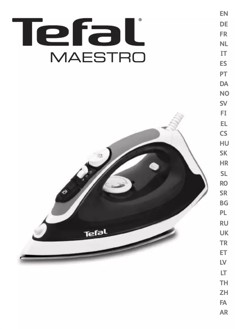 Página 1 del manual Manual de usuario Tefal FV3780E0