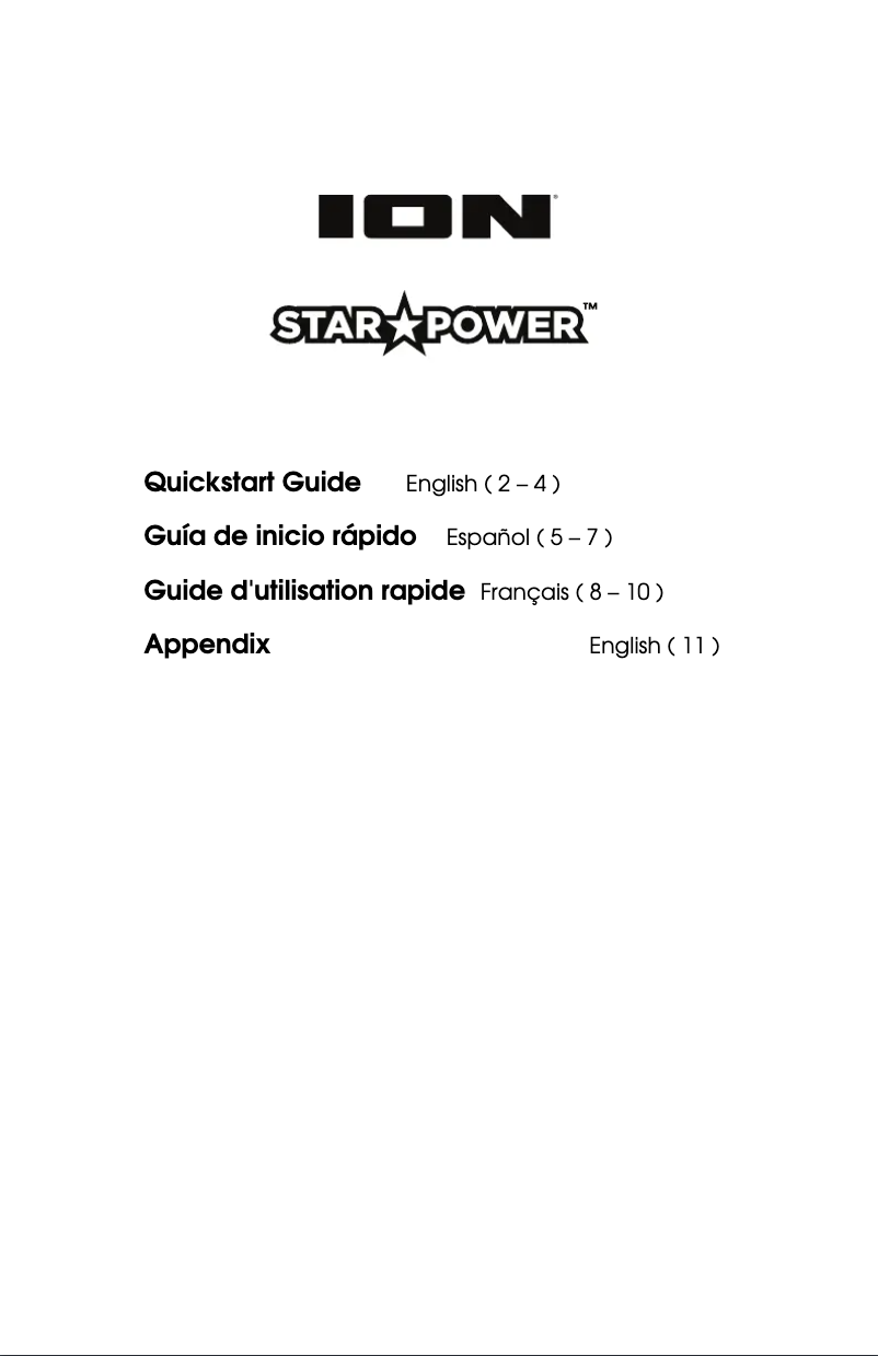 Imagen de la primera página del manual del dispositivo Star Power