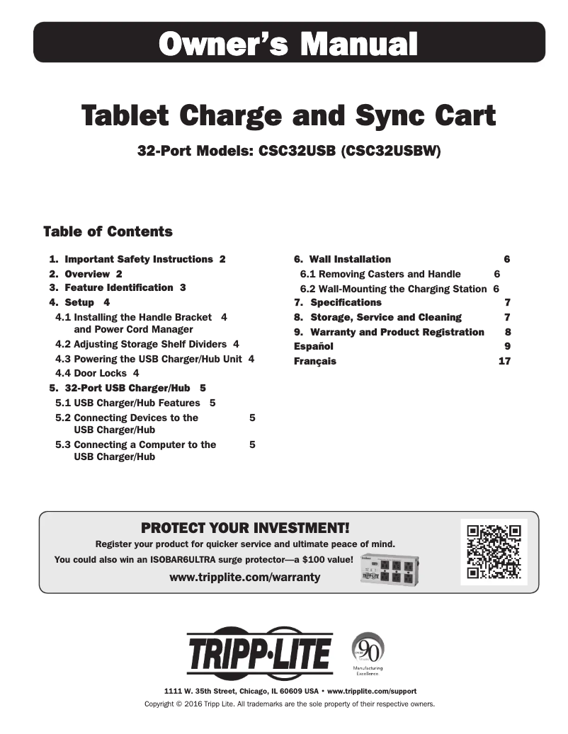 Página 1 del manual Manual de usuario Tripp Lite CSC32USB