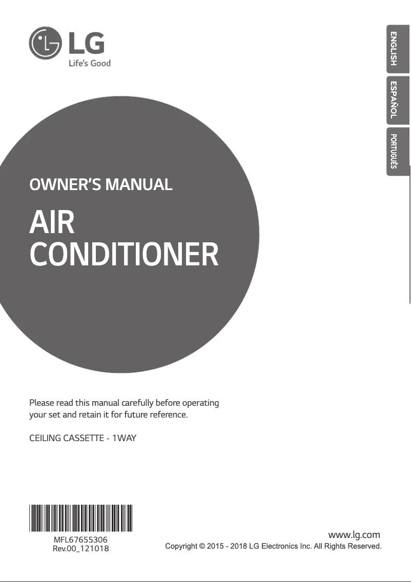 Página 1 del manual Manual de usuario LG AMNW12GTUC0