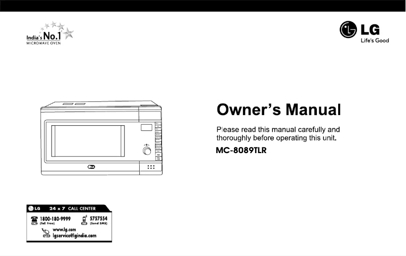 Imagen de la primera página del manual del dispositivo MC-8089TLR