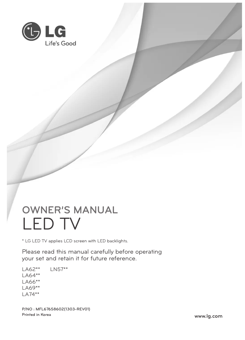 Página nº 1 - Manual de usuario LG 50LA620S