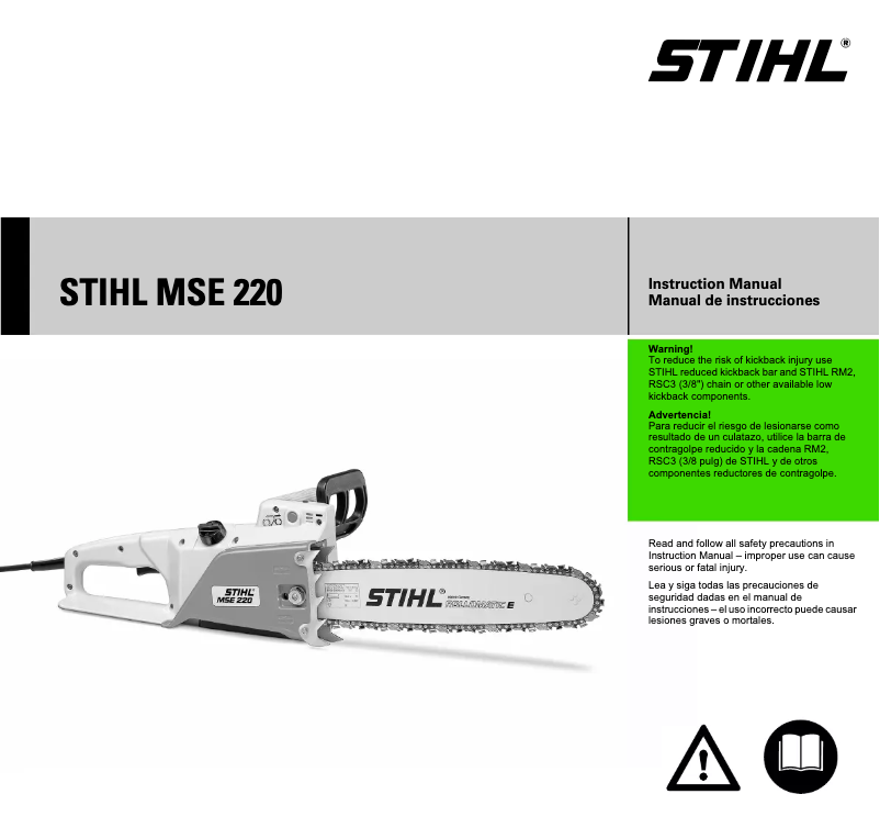 Página 1 del manual Manual de usuario Stihl MSE 220