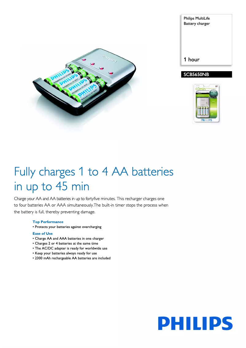 Imagen de la primera página del manual del dispositivo MultiLife SCB5650NB