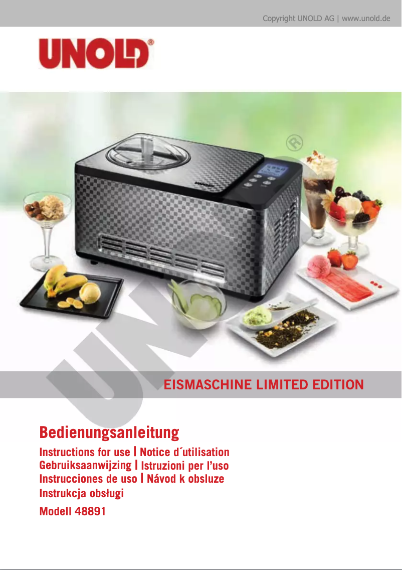 Imagen de la primera página del manual del dispositivo Limited Edition 48891