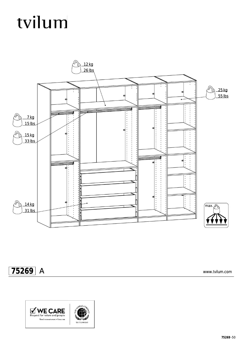 Página 1 del manual Manual de usuario Tvilum 75269
