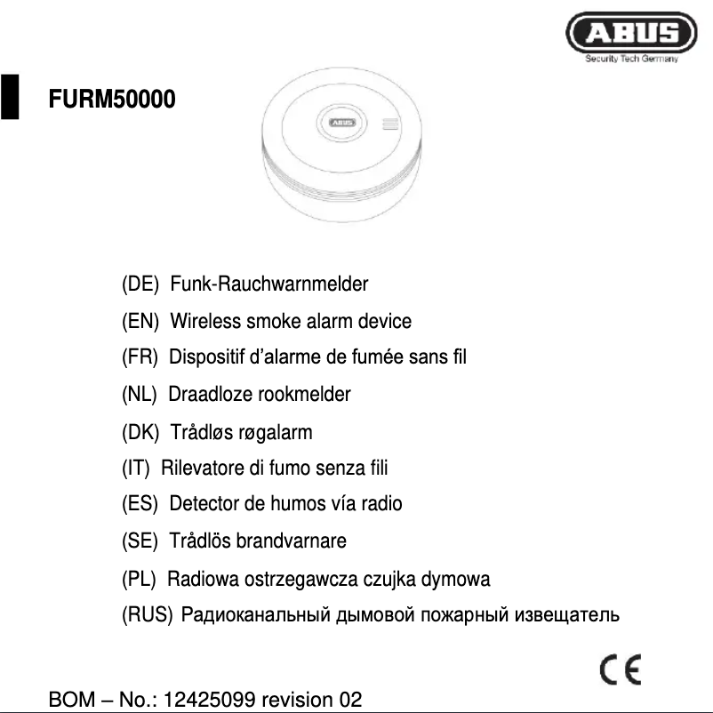 Página 1 del manual Manual de usuario Abus FURM50000