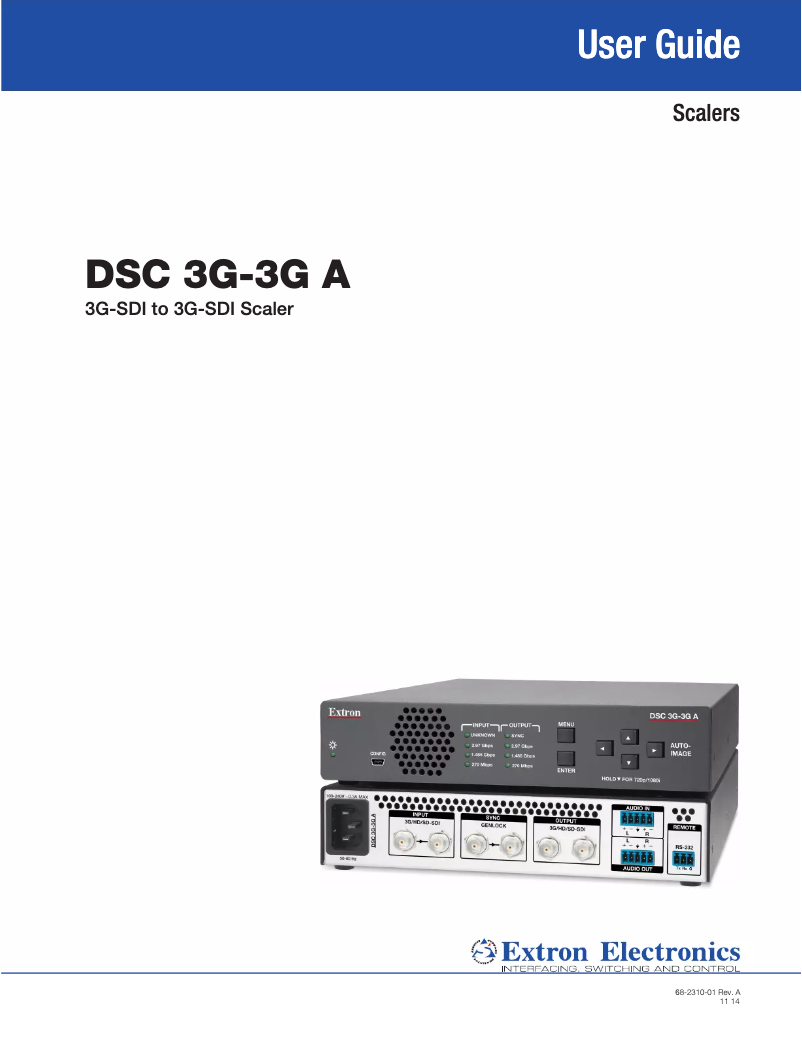 Imagen de la primera página del manual del dispositivo DSC 3G-3G A