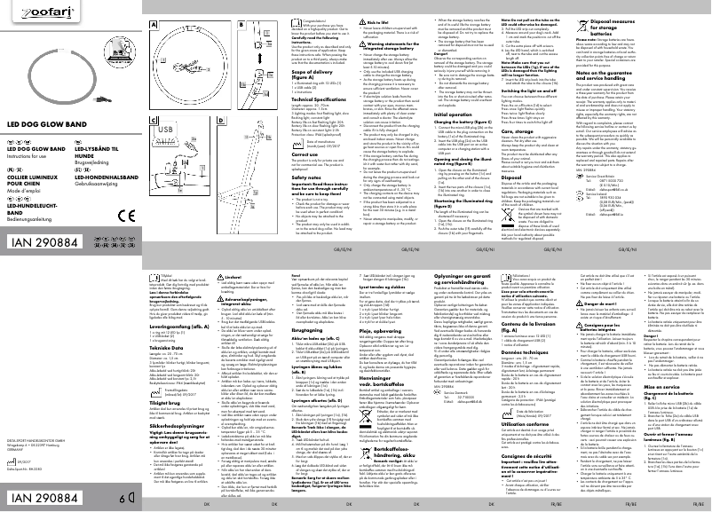 Imagen de la primera página del manual del dispositivo IAN 290884