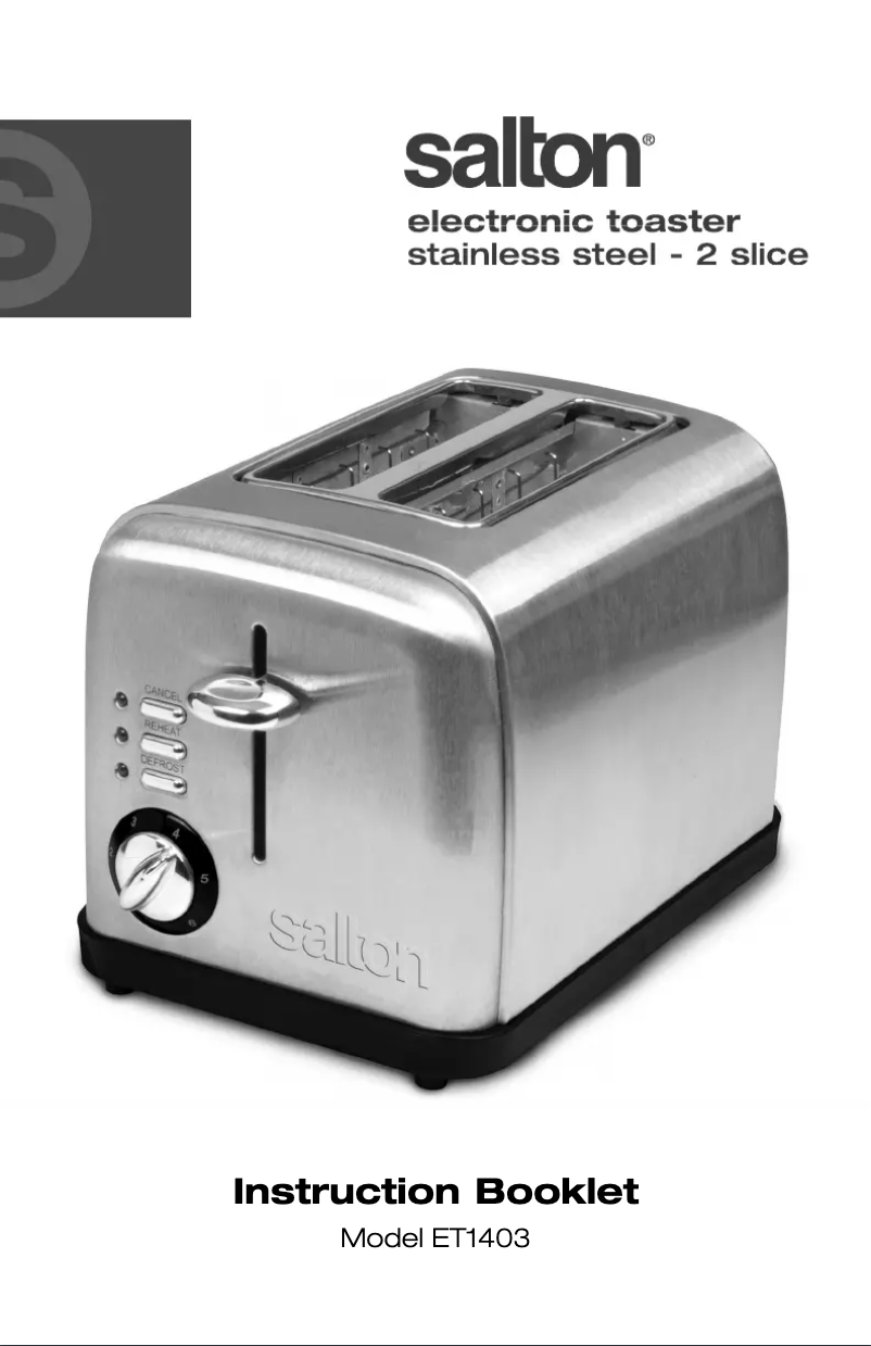 Página 1 del manual Manual de usuario Salton ET1403