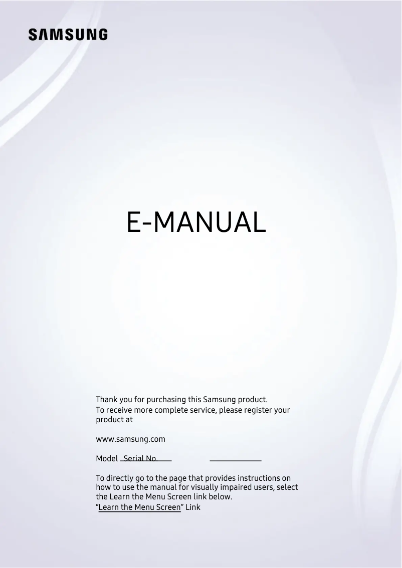Página 1 del manual Manual de usuario Samsung QN82Q70TAFXZA
