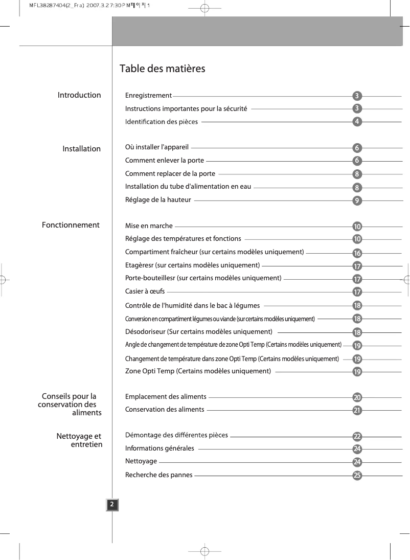 Imagen de la primera página del manual del dispositivo GW-P227YRMV