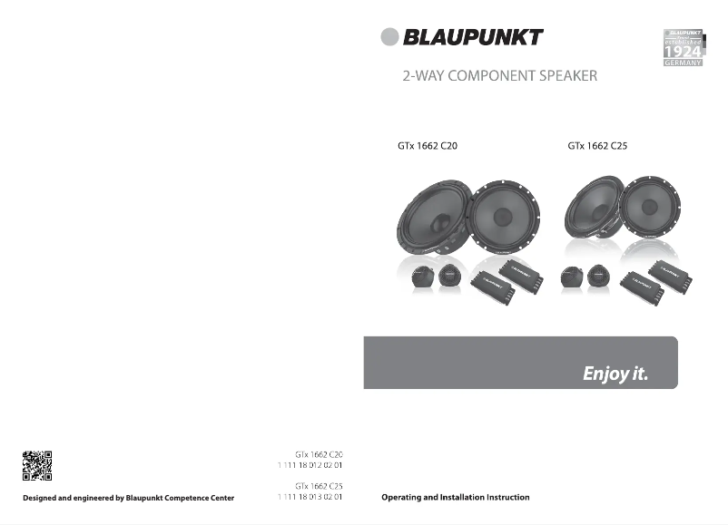 Página 1 del manual Manual de usuario Blaupunkt GTx 1662 C25