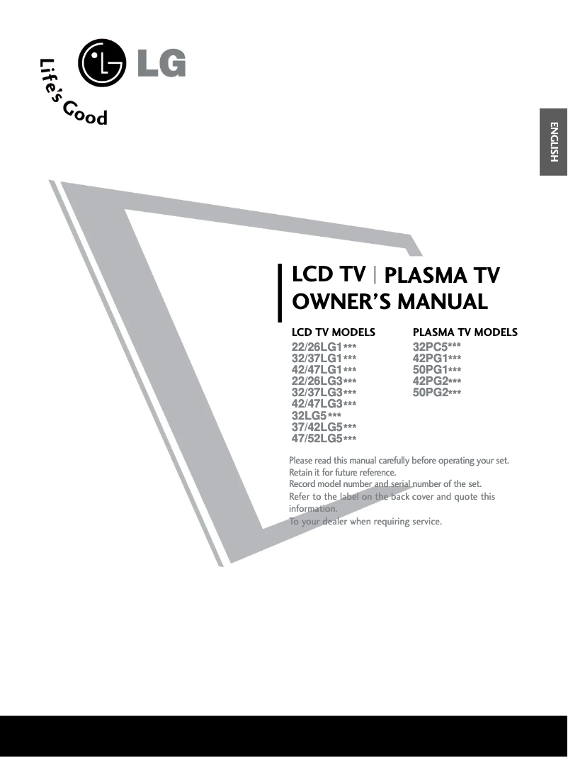 Página nº 1 - Manual de usuario LG 37LG34R