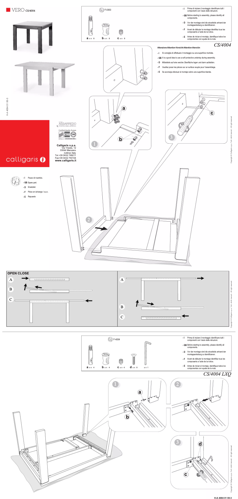 Imagen de la primera página del manual del dispositivo VERO