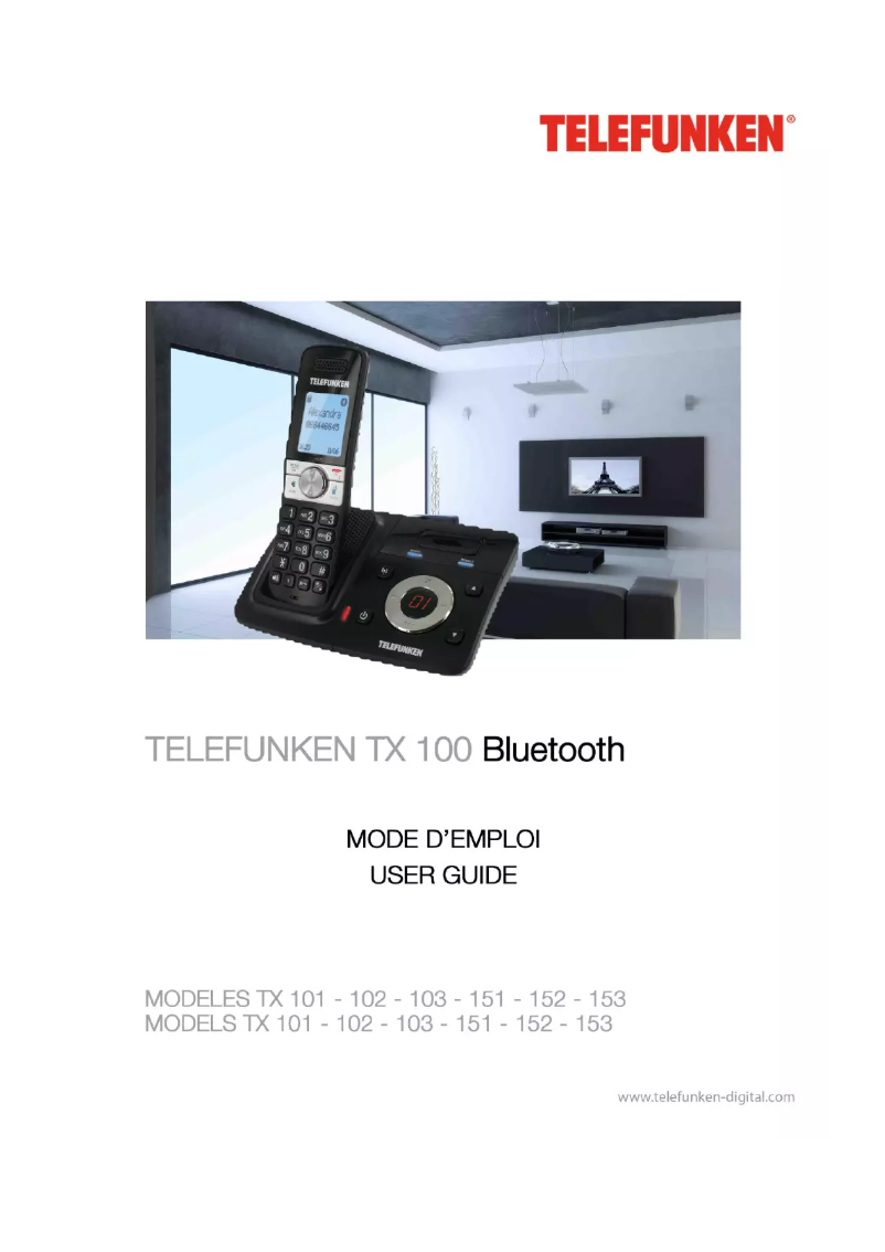 Página 1 del manual Manual de usuario Telefunken TX151
