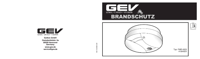 Página 1 del manual Manual de usuario GEV FMR 4023