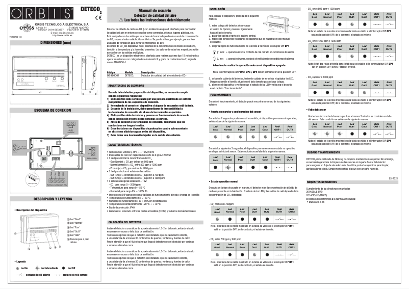 Página 1 del manual Manual de usuario Orbis Clima