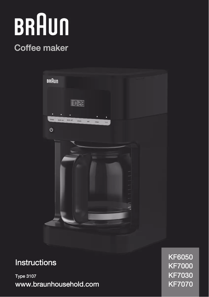 Página nº 1 - Manual de usuario Braun BrewSense KF6050