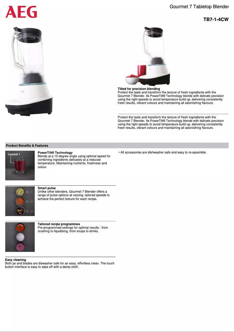 Imagen de la primera página del manual del dispositivo TB7-1-4CW