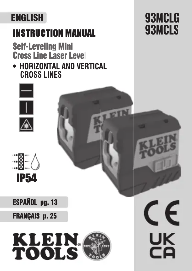 Imagen de la primera página del manual del dispositivo 93MCLS