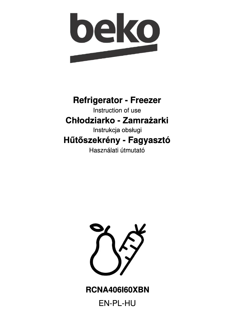 Imagen de la primera página del manual del dispositivo RCNA406I60XBN